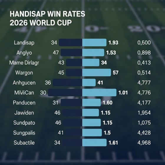 2026世界盃讓球勝率拆解